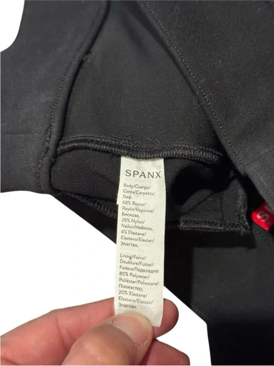 Spanx Pants Womens Medium Black The Perfect Pant Ankle Backseam Skinny 20251R - Picture 6 of 9